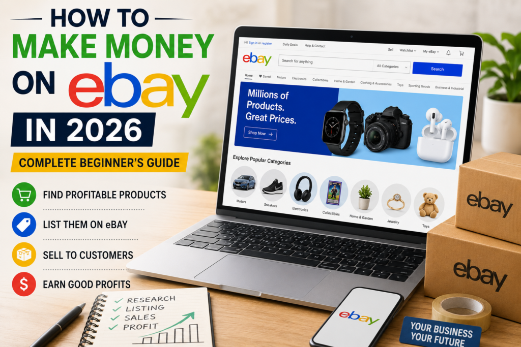 How to Make Money on eBay in 2026 – Complete Beginner’s Guide to Selling Online