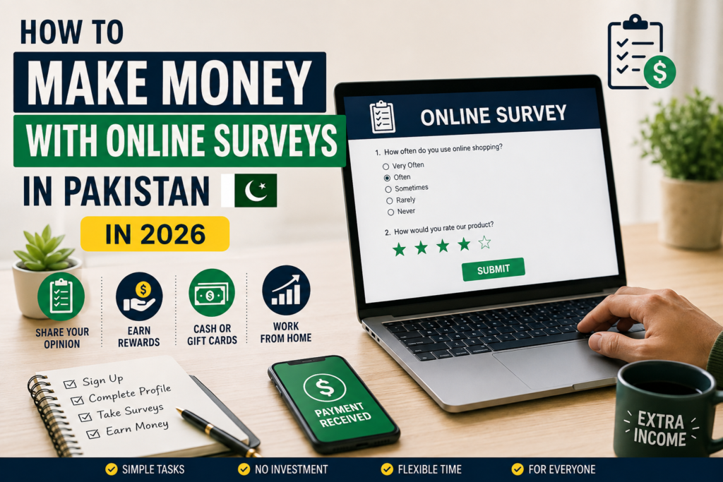 Make Money with Online Surveys in Pakistan in 2026 – Complete Beginner’s Guide